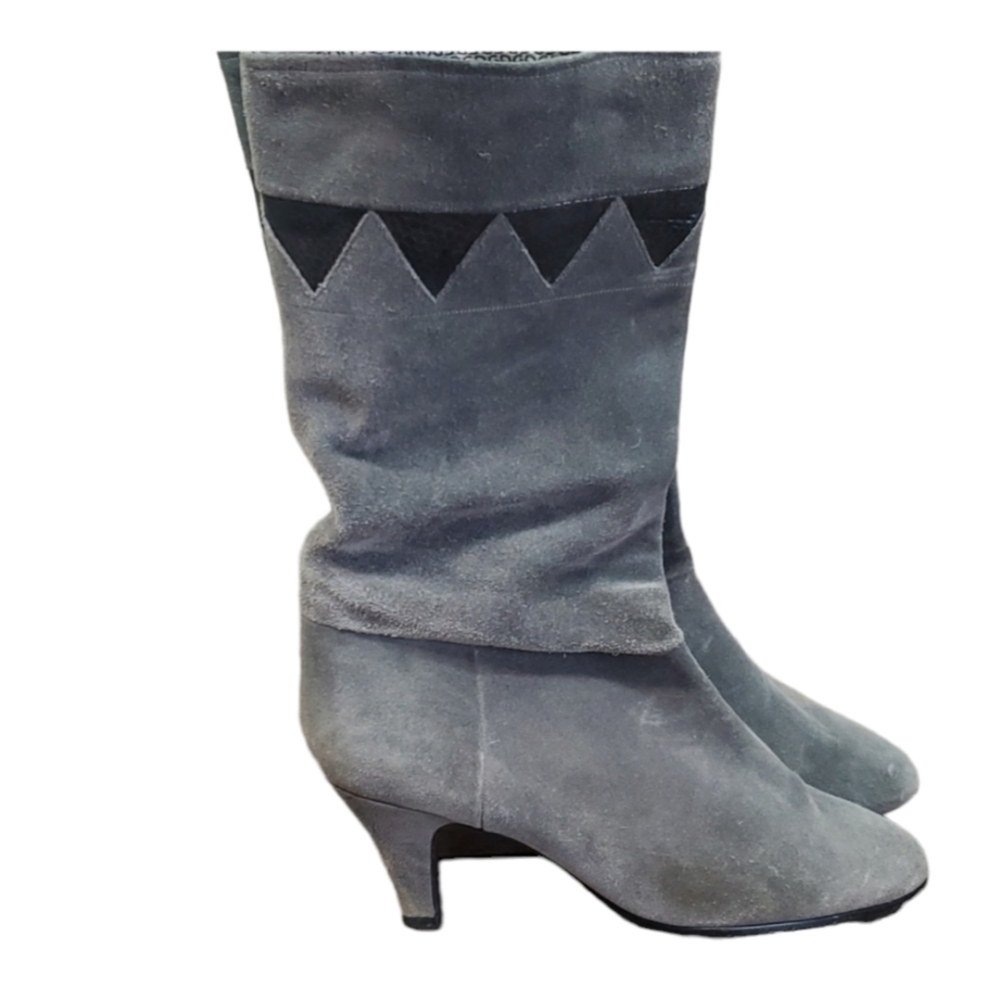 Vintage Gabor Womens Y2K Shoes heels mid calf booties sz 6